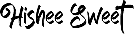 Hishee Sweet font