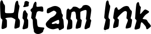 Preview of the Hitam Ink font