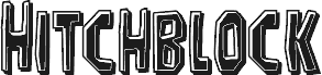 Preview of the Hitchblock Bevel font