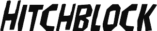 Preview of the Hitchblock Expanded Italic font
