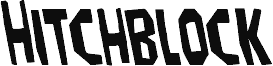 Preview of the Hitchblock Leftalic font