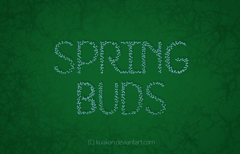HKH Spring Buds Czcionka