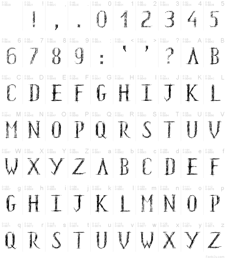 glyph font online free