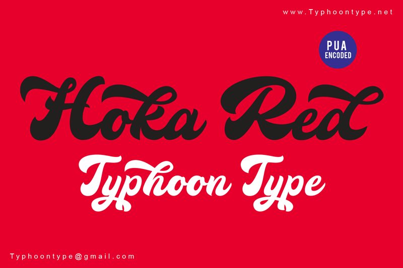 Hoka Red Czcionka