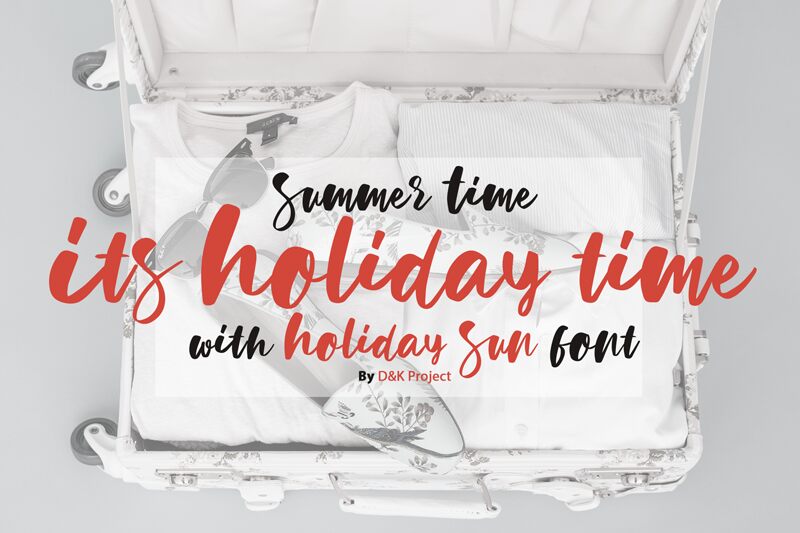 Holiday Sun Schriftart