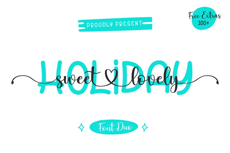 Holiday Sweet Lovely Schriftart