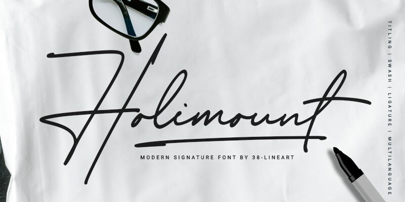 Holimount Schriftart