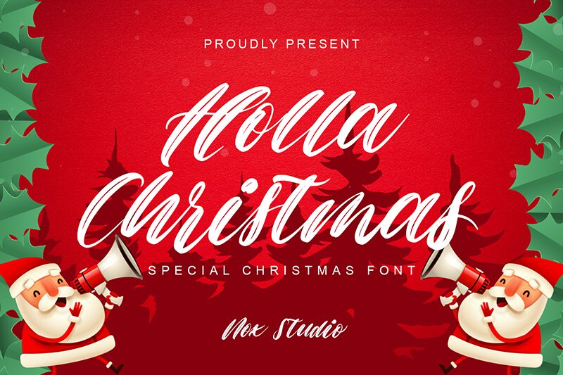 Holla Christmas Шрифт