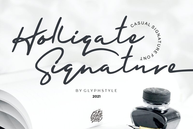 Holligate Signature Schriftart
