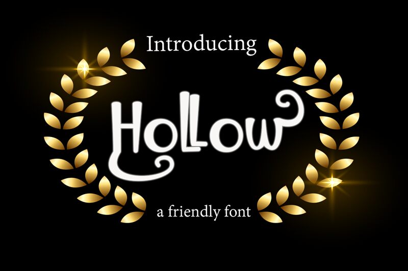 Hollow Schriftart