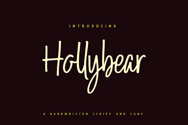 Hollybear Schriftart