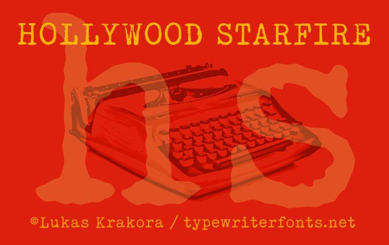 HOLLYWOOD STARFIRE Czcionka