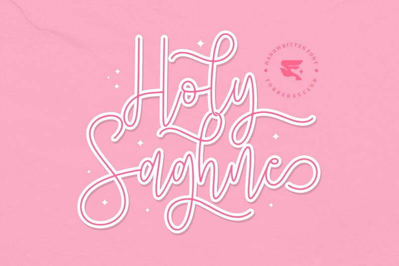 Holy Saghne Schriftart
