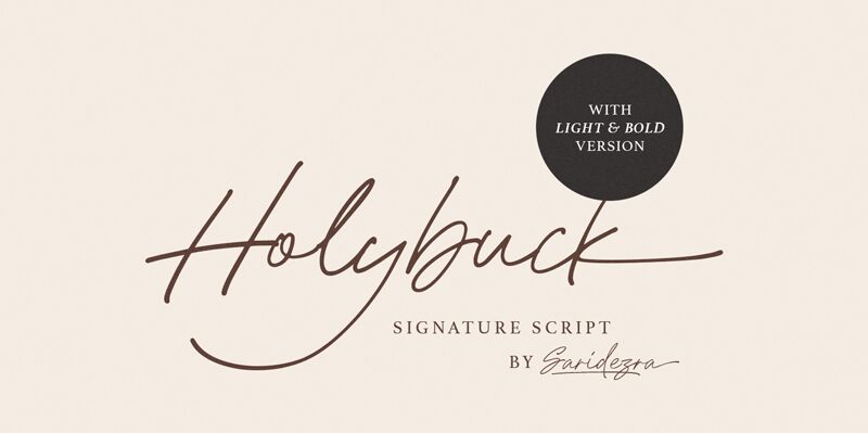 Holybuck Schriftart