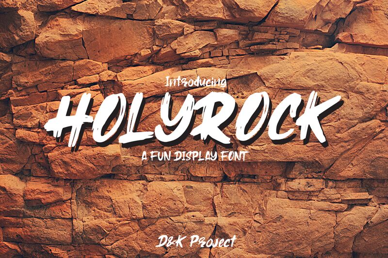 Holyrock Schriftart
