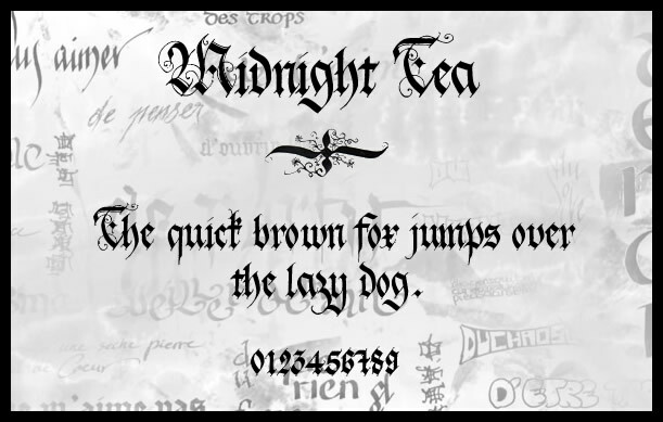 holyrose-font-midnightea Schriftart