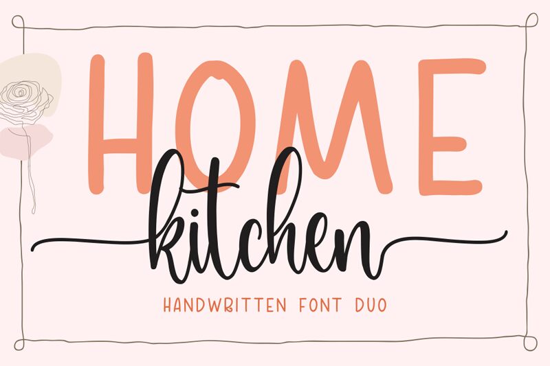 Home Kitchen Script フォント
