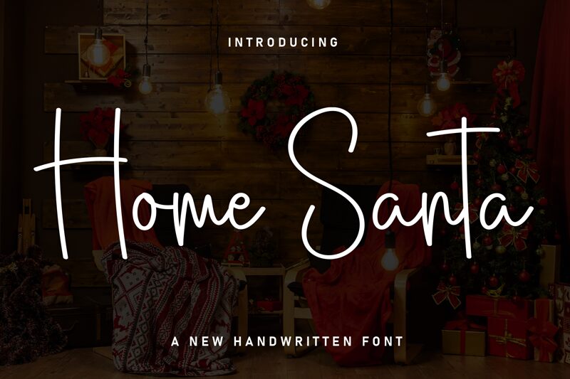 Home Santa Schriftart