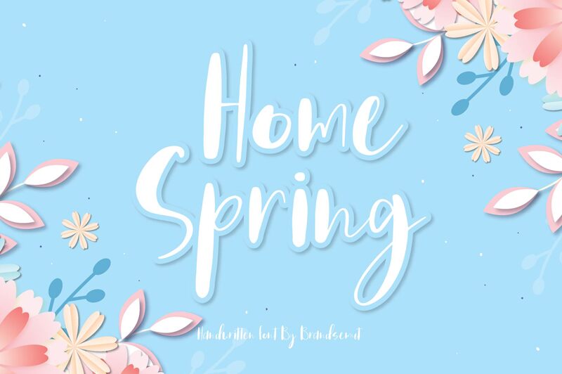 Home Spring font | Fonts2u.com