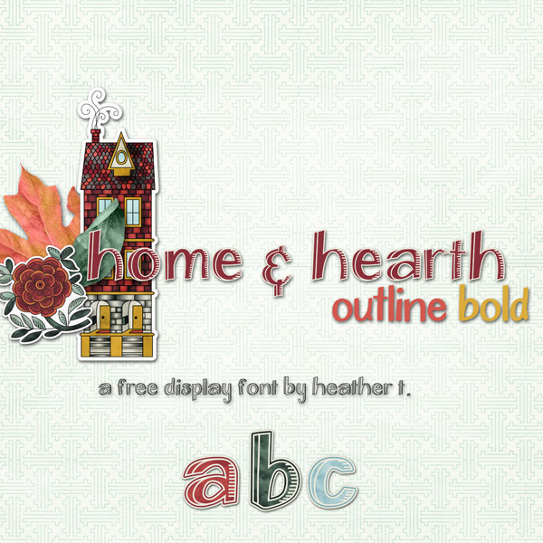 Home&Hearth-OutlineBold Carattere