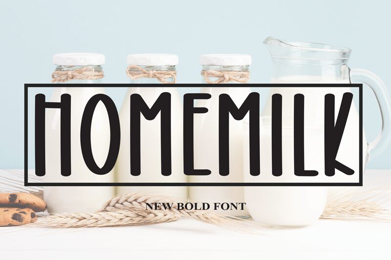 Homemilk Font