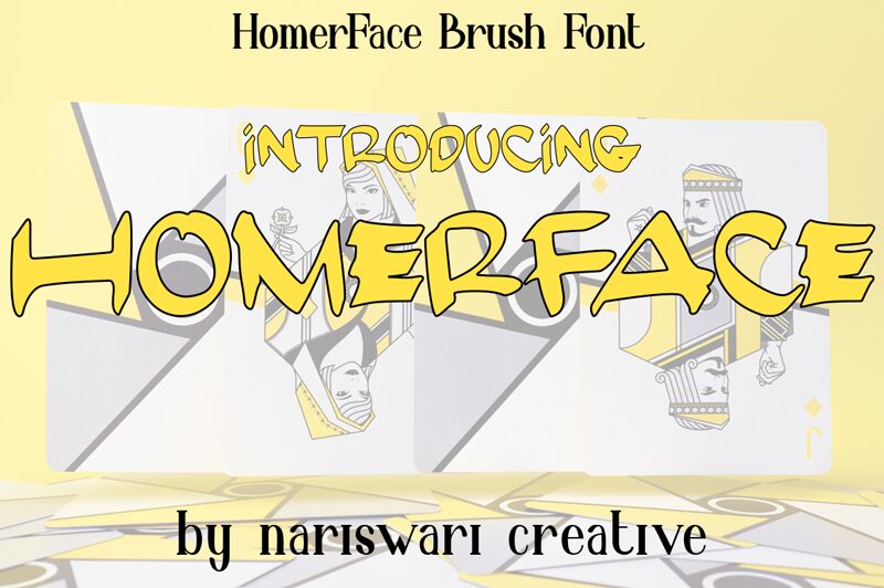 HomerFace Schriftart