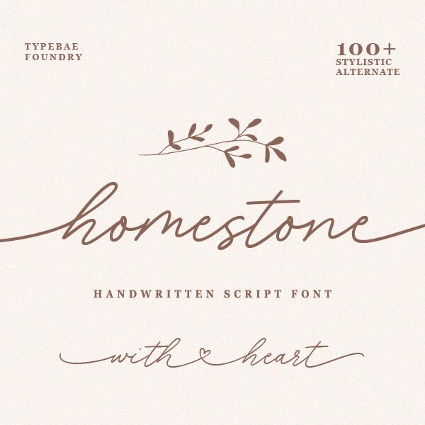 Homestone Schriftart
