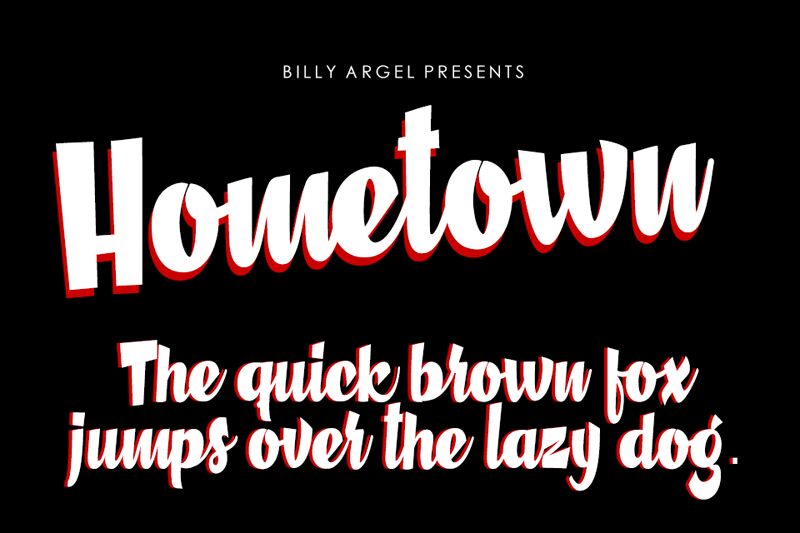 Hometown Schriftart