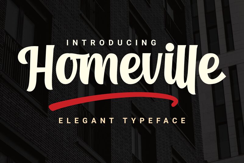 Homeville Schriftart