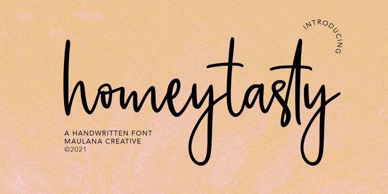 Homeytasty Druh písma