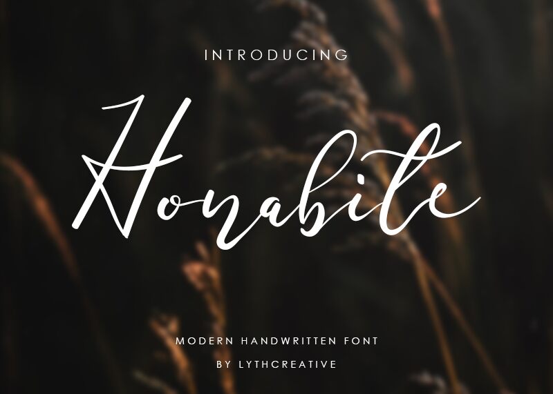 Honabite Schriftart