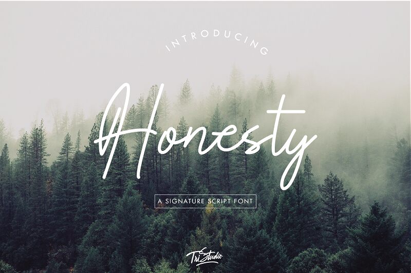 Honesty الخط