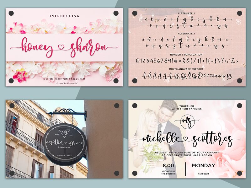 Honey Sharon - Personal Use font | Fonts2u.com