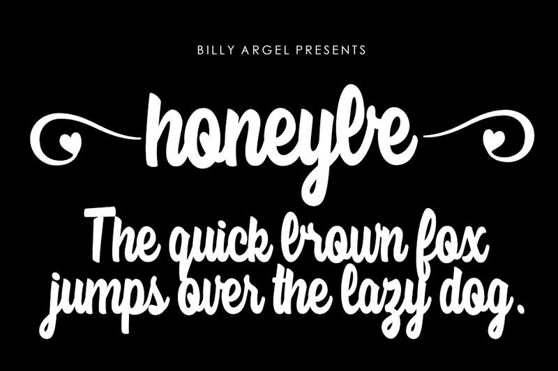 honeybe Schriftart