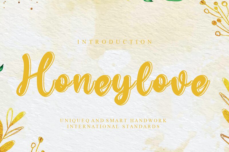 Honeylove Schriftart
