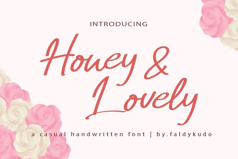 Honey & Lovely Schriftart