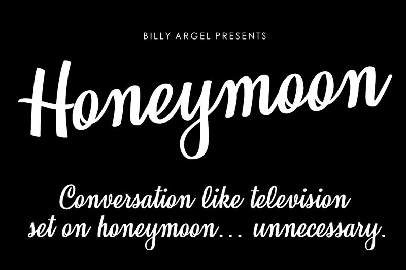 Honeymoon Schriftart