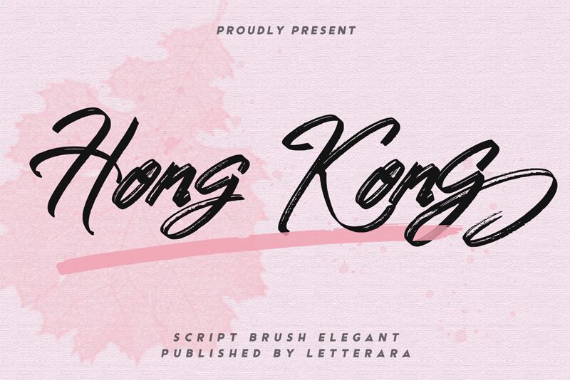 Hong Kong Script Brush 字体
