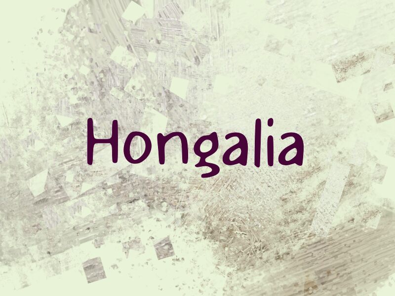 h Hongalia Schriftart