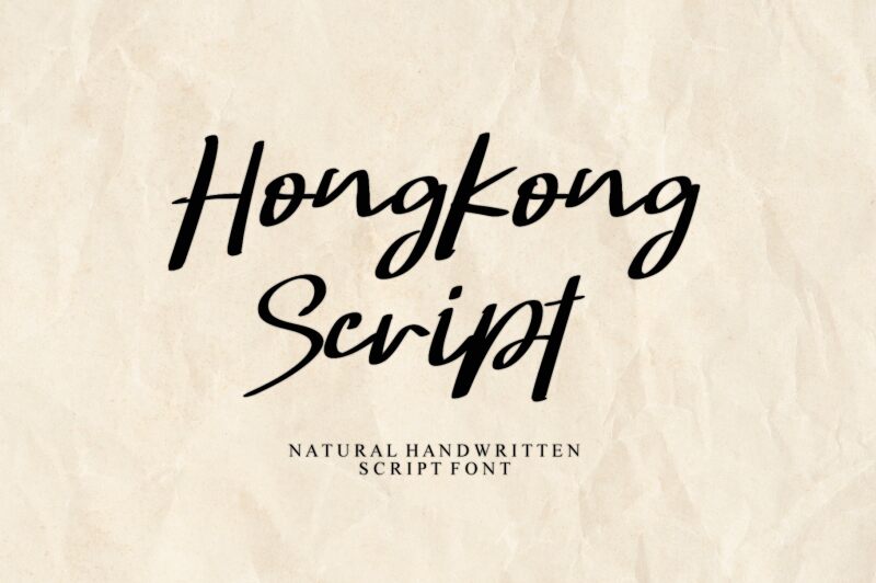 Hongkong Script Carattere