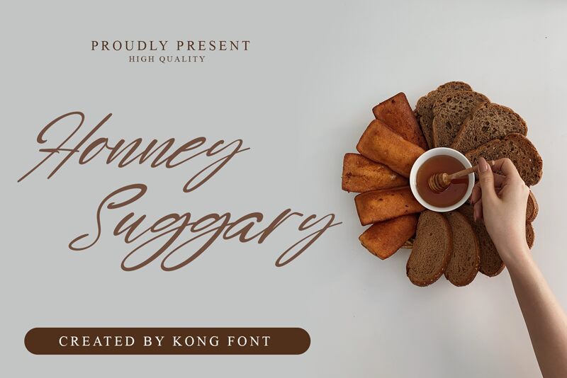 Honney Suggary Schriftart