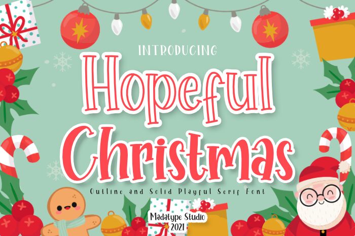 Hopeful Christmas Carattere
