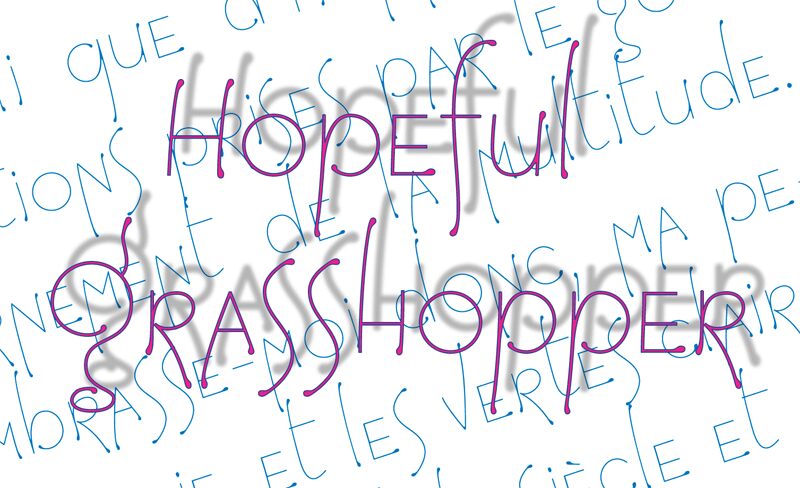 HopefulGrasshopper Czcionka
