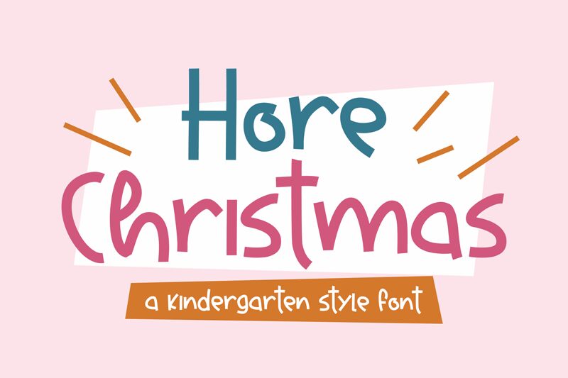 Hore Christmas Schriftart