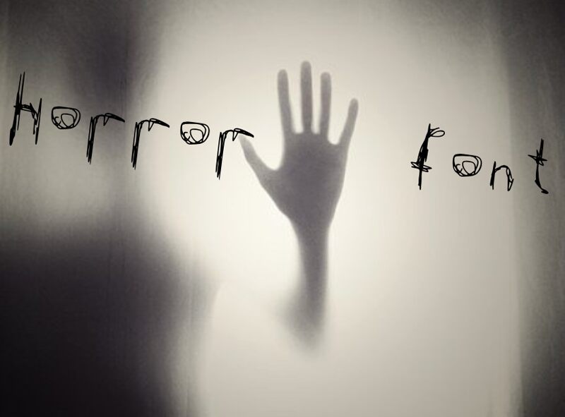 Horror Font Schriftart