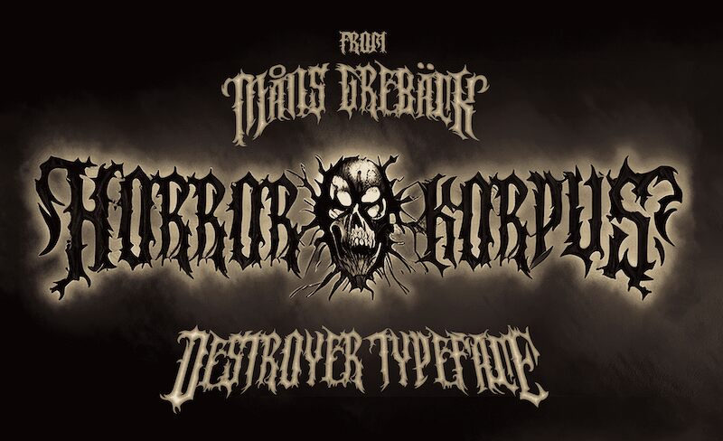 Horror Korpus Schriftart