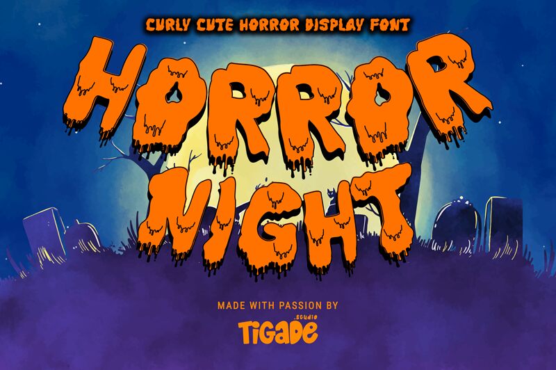 Horror Night Schriftart