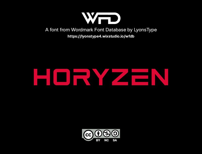 Horyzen Title Bold — Prezentacja czcionki