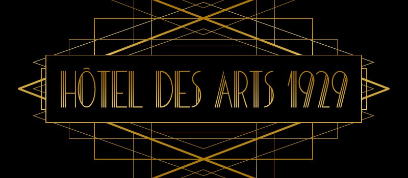 HOTEL DES ARTS 1929 Czcionka