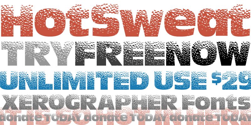 HotSweat Schriftart